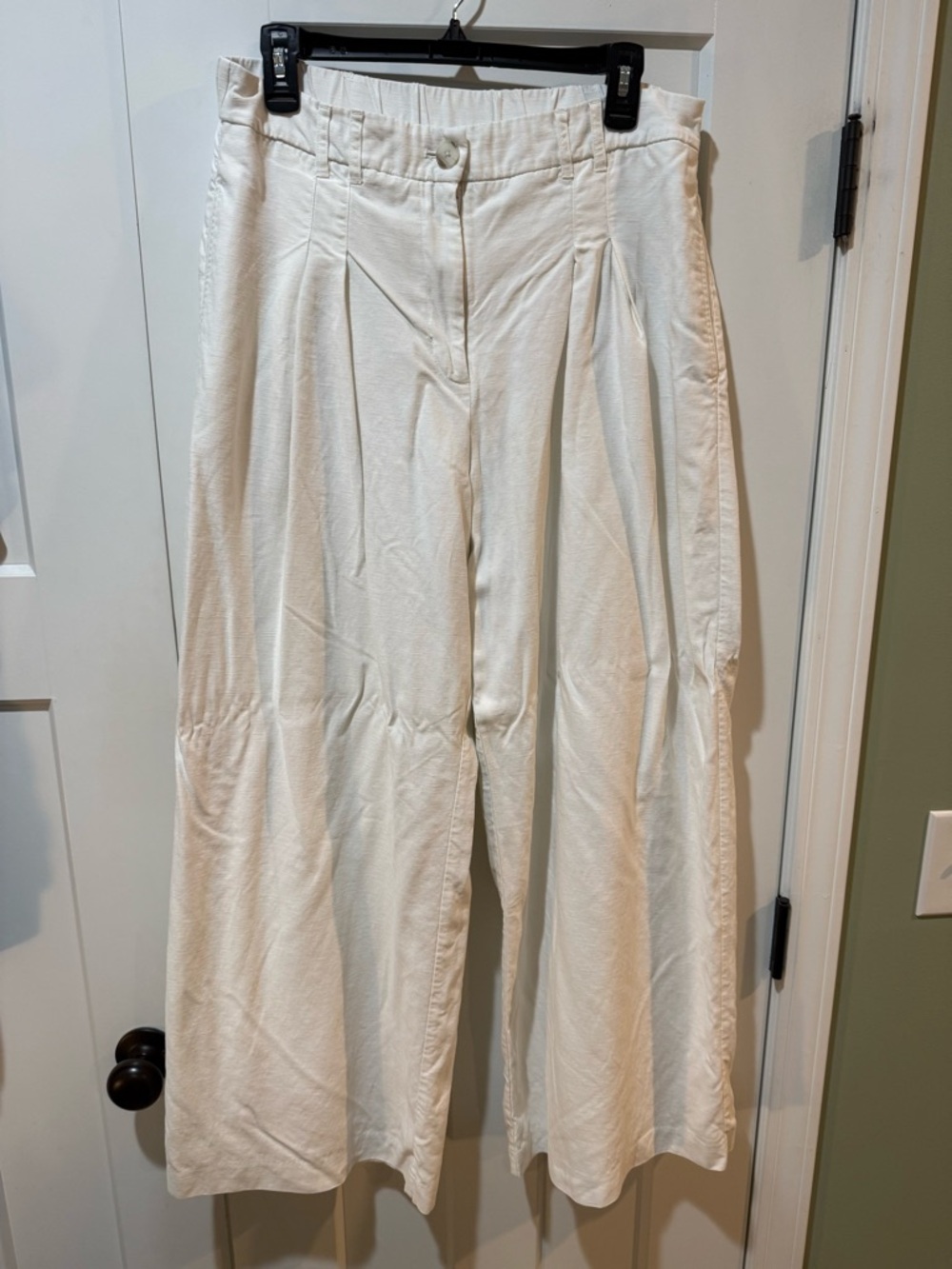 Nine West Cream Wide-Leg Women's Pants